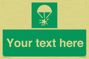 Custom sign safe condition Rocket parachute flare